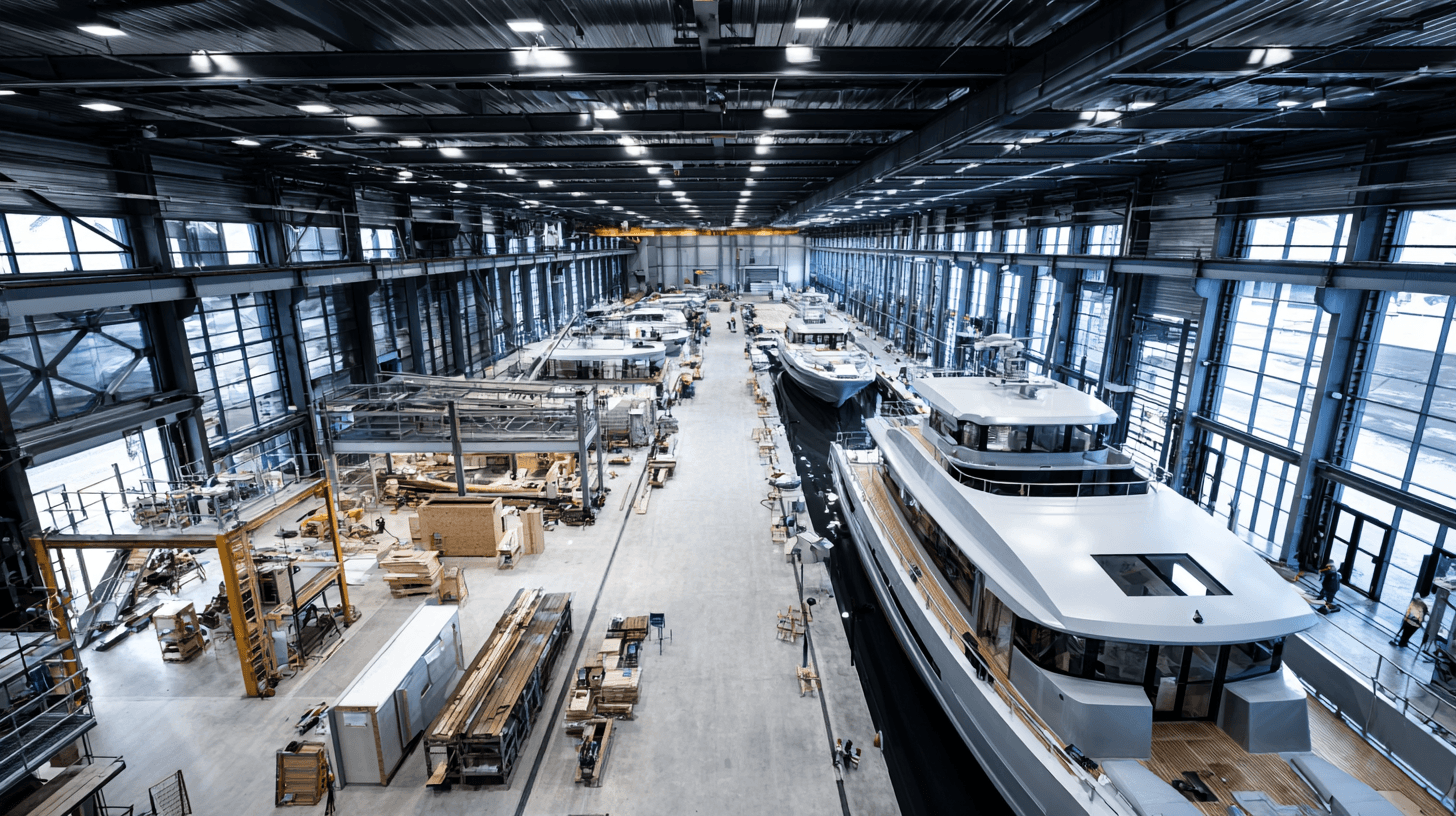 Photo of boats manufacturing